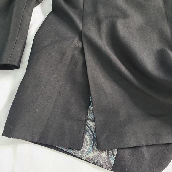 Alan Flusser Polyester Black Suit Jacket Sport Coat Men's 42S Preppy 2400 - Picture 11 of 13